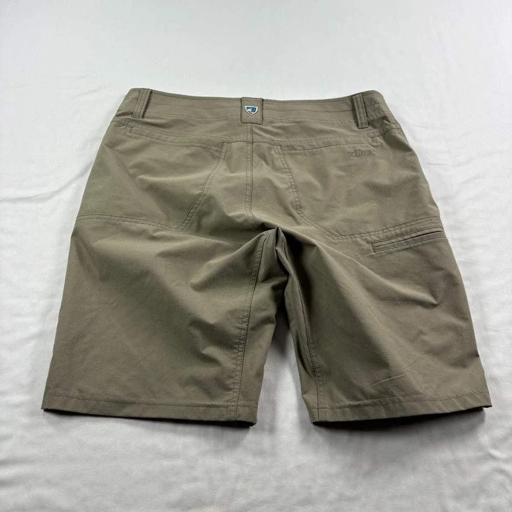Kuhl Silencr Shorts Mens 34 Brown Ripstop Cargo Stretch Outdoor Hiking Trail